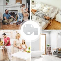 BARASH Household Robotic Vacuums, Robotic Vacuum Cleaner, Wet Sweeping Cleaner Robotic Vacuum, Mopping Robot, Mini Floor Vacuum Robot, Marble Tile Sweeper For Daily Home Cleaning, Bathroom, Bedroom -Appliantrix Cheap Store 81qYglDj5JL. AC SL1500