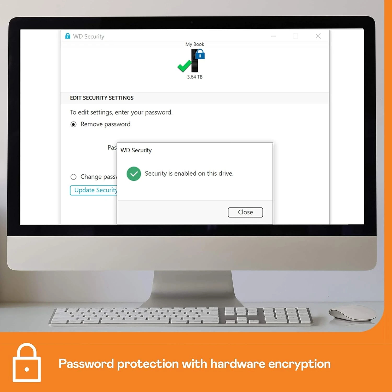 Western Digital 12TB My Book Desktop External Hard Drive, USB 3.0, External HDD With Password Protection And Auto Backup Software - WDBBGB0120HBK-NESN 4 Western Digital 12TB My Book Desktop External Hard Drive, USB 3.0, External HDD With Password Protection And Auto Backup Software - WDBBGB0120HBK-NESN - Image 4
