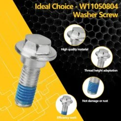 W10752187 W11050804 Washer Washplate Screw Compatible With Whirlpool Washing Machine Washplate Agitator Bolt - 2 Pack -Appliantrix Cheap Store 81s28DMsAhL. SL1500