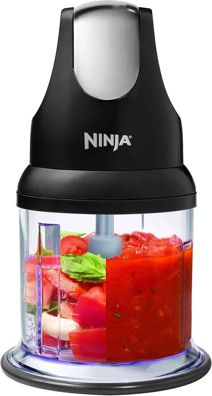 Ninja Food Chopper Express Chop With 200-Watt, 16-Ounce Bowl For Mincing, Chopping, Grinding, Blending And Meal Prep (NJ110GR) 5 Ninja Food Chopper Express Chop With 200-Watt, 16-Ounce Bowl For Mincing, Chopping, Grinding, Blending And Meal Prep (NJ110GR) - Image 5