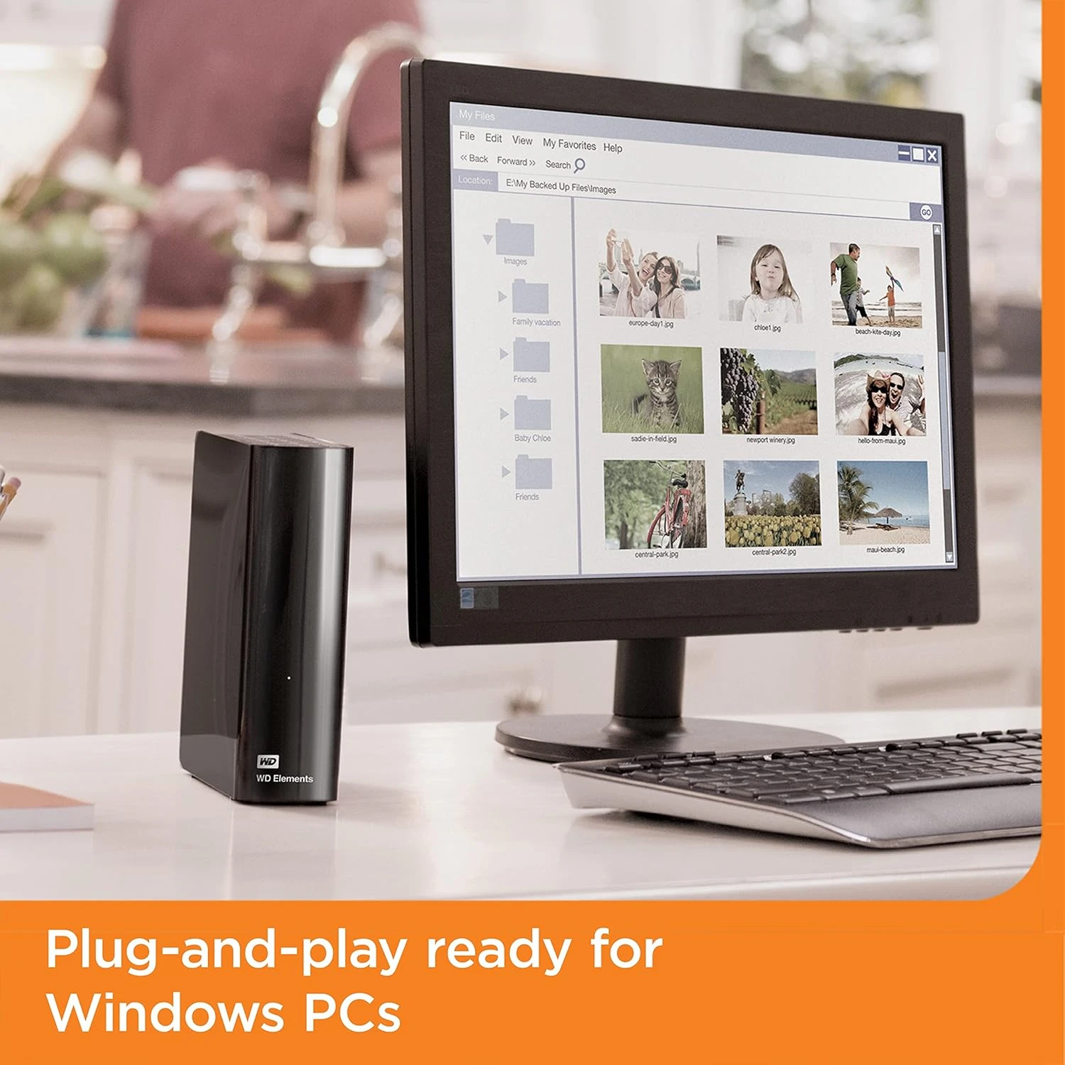 WD 20TB Elements Desktop External Hard Drive, USB 3.0 Drive For Plug-and-play Storage - WDBWLG0200HBK-NESN 6 WD 20TB Elements Desktop External Hard Drive, USB 3.0 Drive For Plug-and-play Storage - WDBWLG0200HBK-NESN - Image 6