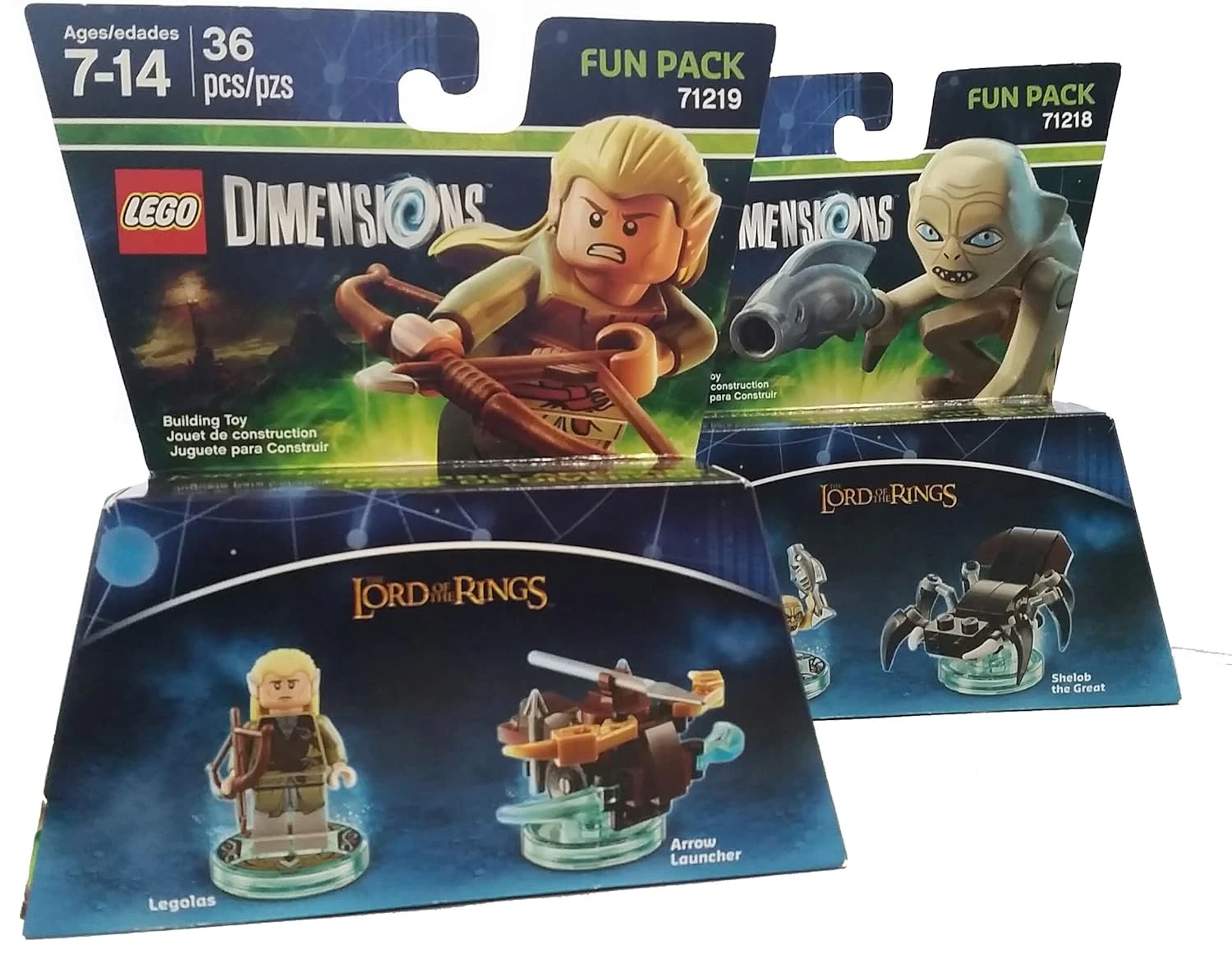 Lord Of The Rings Gollum Legolas Dimensions Bundle-2 Items Gollum, Legolas 1 Lord Of The Rings Gollum Legolas Dimensions Bundle-2 Items Gollum, Legolas