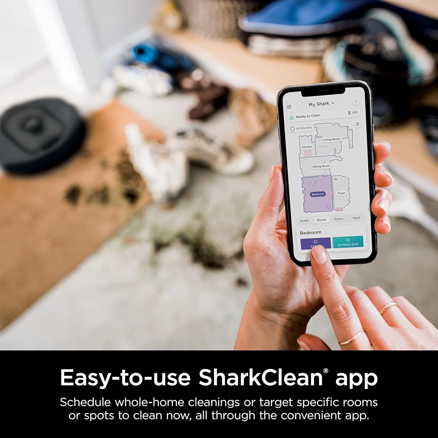 Shark AV2501S AI Ultra Robot Vacuum, With Matrix Clean, Home Mapping, 30-Day Capacity HEPA Bagless Self Empty Base, Perfect For Pet Hair, Wifi, Dark Grey 10 Shark AV2501S AI Ultra Robot Vacuum, With Matrix Clean, Home Mapping, 30-Day Capacity HEPA Bagless Self Empty Base, Perfect For Pet Hair, Wifi, Dark Grey - Image 10