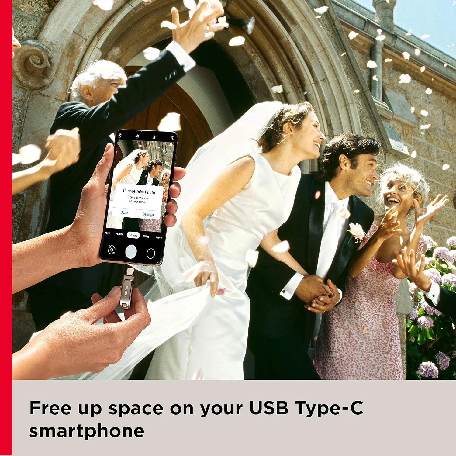 SanDisk 1TB Ultra Dual Drive Luxe USB Type-C - SDDDC4-1T00-G46, Silver 4 SanDisk 1TB Ultra Dual Drive Luxe USB Type-C - SDDDC4-1T00-G46, Silver - Image 4