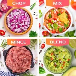 Mueller Mini Food Processor, Electric Food Chopper, 1.5-cup Meat Grinder, Mix, Chop, Mince And Blend Vegetables, Fruits, Nuts, Meats, Stainless Steel Blade, Black -Appliantrix Cheap Store 91FbwzXpMUL. AC SL1500