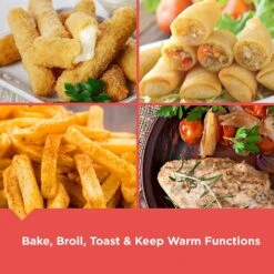 Black & Decker BLACK+DECKER 4-Slice Convection Oven, Stainless Steel, Curved Interior Fits A 9 Inch Pizza, TO1313SBD -Appliantrix Cheap Store 91KJgPEdt5L. AC SL1500