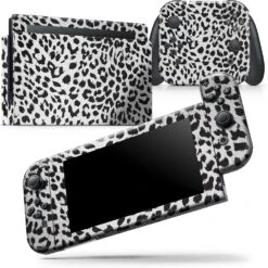 Design Skinz - Compatible With Nintendo Switch Console Bundle - Skin Decal Protective Scratch-Resistant Removable Vinyl Wrap Cover - Vector Leopard Animal Print