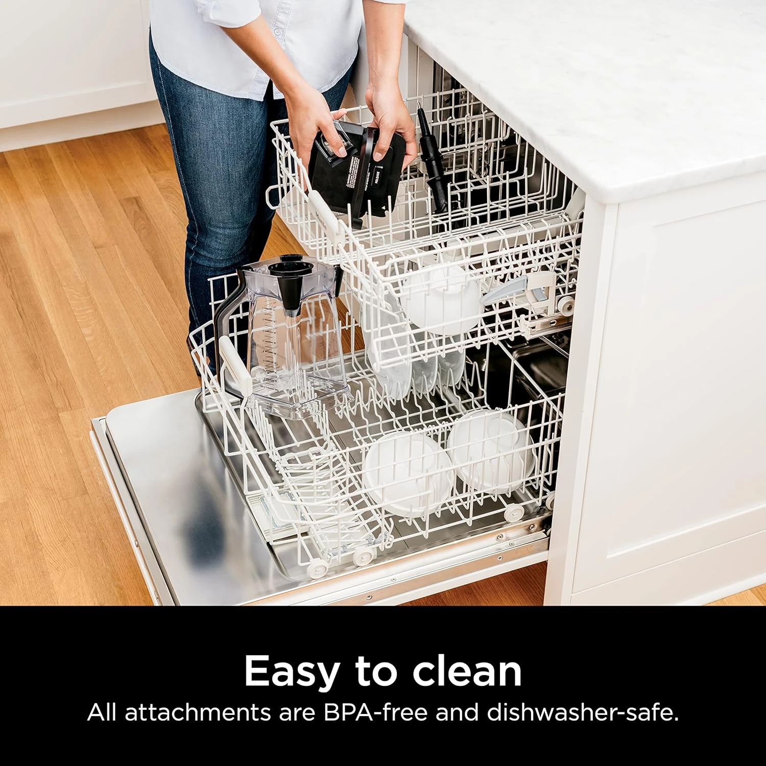 Ninja BL610 Professional 72 Oz Countertop Blender With 1000-Watt Base And Total Crushing Technology For Smoothies, Ice And Frozen Fruit, Black, 9.5 In L X 7.5 In W X 17 In H 5 Ninja BL610 Professional 72 Oz Countertop Blender With 1000-Watt Base And Total Crushing Technology For Smoothies, Ice And Frozen Fruit, Black, 9.5 In L X 7.5 In W X 17 In H - Image 5