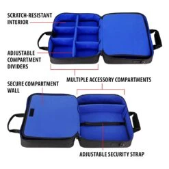 USA GEAR Console Carrying Case - PS4 Case Compatible With Playstation 4 Slim, PS4 Pro, And PS3 - Customizable Interior Stores PS4 Games, PS4 Controller, PS4 Headset, And More Gaming Accessories (Blue) -Appliantrix Cheap Store 91dy5Z8XvaL. SL1500