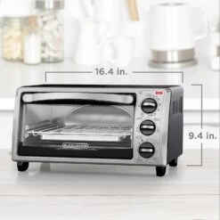 Black & Decker BLACK+DECKER 4-Slice Convection Oven, Stainless Steel, Curved Interior Fits A 9 Inch Pizza, TO1313SBD -Appliantrix Cheap Store 91jVnNgPHjL. AC SL1500