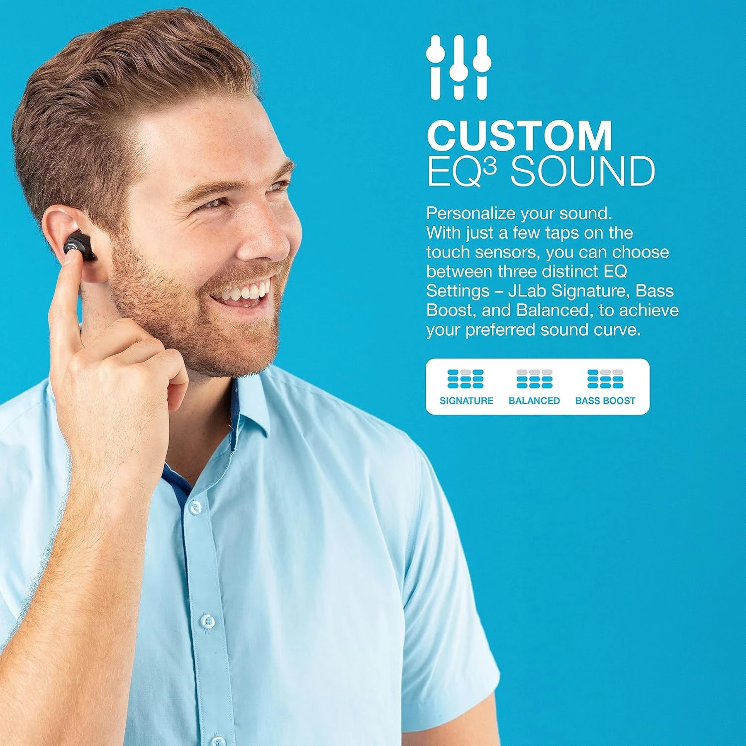 JLab JBuds Air ANC Gen 2 True Wireless Bluetooth Earbuds | Graphite | Active Noise Canceling | Low Latency Movie Mode | Dual Connect | IP55 Sweat Resistance | Custom 3 EQ Sound Settings | Tile 5 JLab JBuds Air ANC Gen 2 True Wireless Bluetooth Earbuds | Graphite | Active Noise Canceling | Low Latency Movie Mode | Dual Connect | IP55 Sweat Resistance | Custom 3 EQ Sound Settings | Tile - Image 5