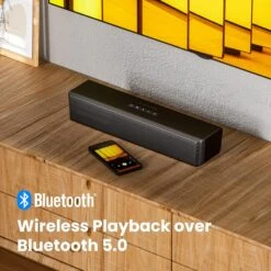 PHEANOO 2.1 Compact Sound Bars For TV With Subwoofer, HDMI ARC/Bluetooth 5.0/Optical/AUX/RCA Connection, Remote Control, Adjustable Bass, Wall Mountable – P15, 140W, 16 Inch 10 PHEANOO 2.1 Compact Sound Bars For TV With Subwoofer, HDMI ARC/Bluetooth 5.0/Optical/AUX/RCA Connection, Remote Control, Adjustable Bass, Wall Mountable – P15, 140W, 16 Inch -Appliantrix Cheap Store 91y23DxFi4L. AC SL1500